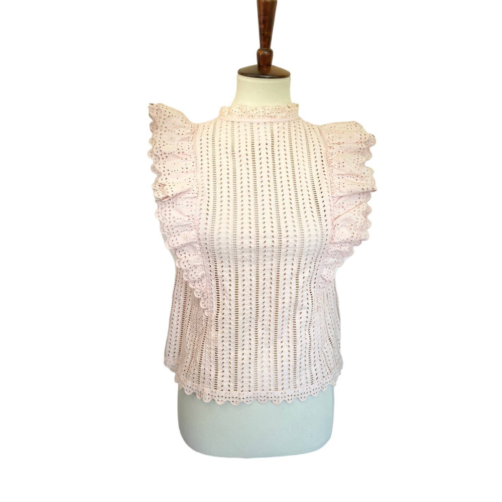 La Vie Rebecca Taylor Celsie Eyelet Top